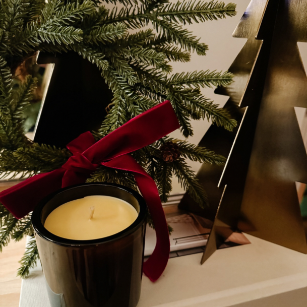 beeswax candle | fir needle